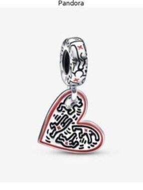 Pandora Keith Haring??? x Pandora Line Art People Heart Dangle Charm